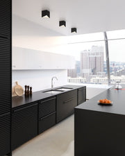 Cubix 5" Flush Mount in Black/White