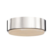 Blanco 8" LED Flush Mount in Polished Nickel/Alabaster
