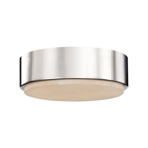 Blanco 8" LED Flush Mount in Polished Nickel/Alabaster