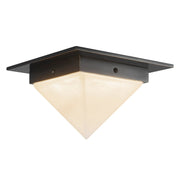 Mineral 4" (8" Width) Flush Mount in Urban Bronze/Alabaster
