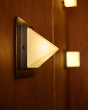 Mineral 4" (8" Width) Flush Mount in Urban Bronze/Opal Glass