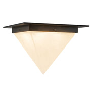 Mineral 9" (11" Width) Flush Mount in Urban Bronze/Alabaster