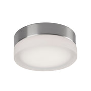 Bedford 6" Flush Mount in Brushed Nickel/Frosted