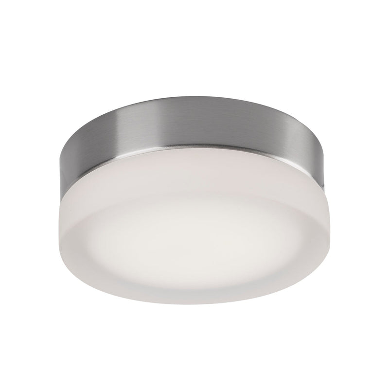 Bedford 6" Flush Mount in Brushed Nickel/Frosted