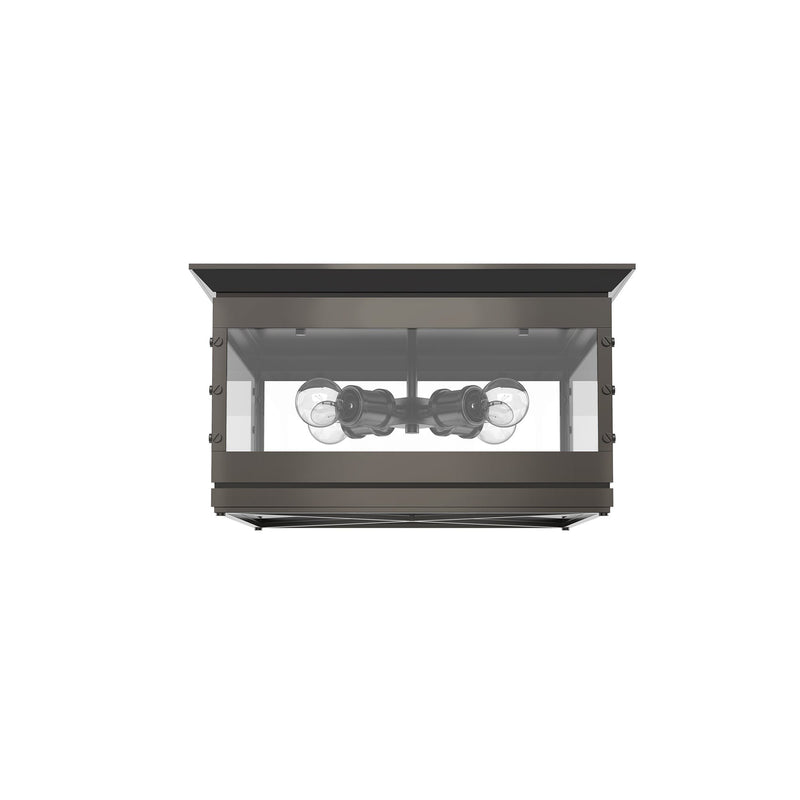 Douglas 18" 4-Light Flush Mount in Urban Bronze