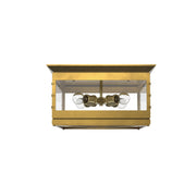 Douglas 18" 4-Light Flush Mount in Vintage Brass