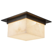Mineral 5" (11" Width) Flush Mount in Urban Bronze/Alabaster