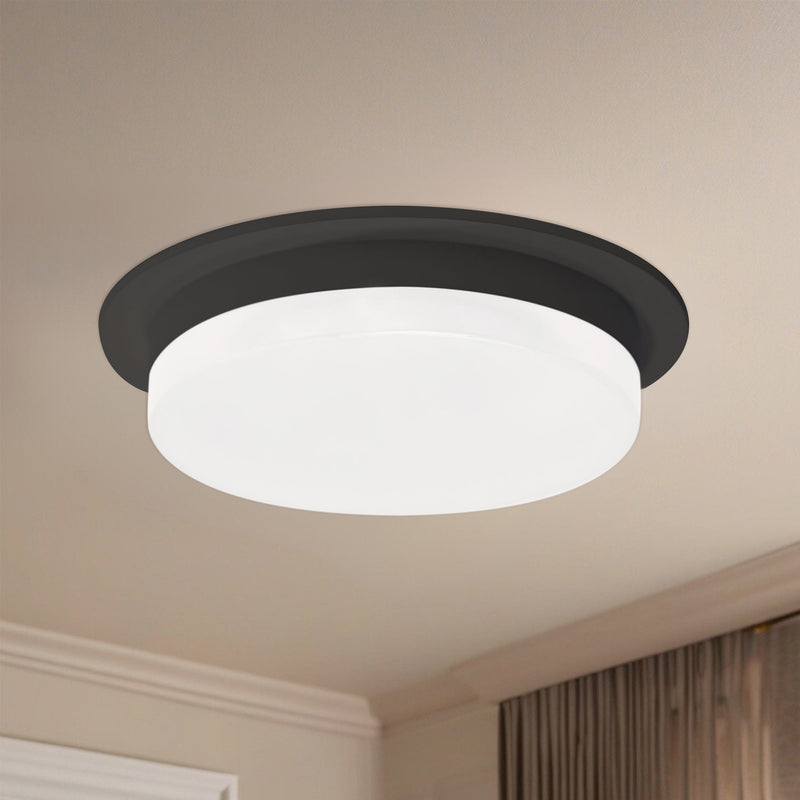 Stockton 6" Flush Mount in Black