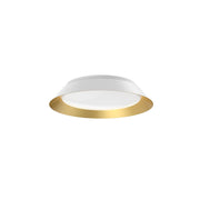 Jasper 14" Flush Mount in White/Gold