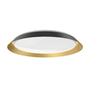 Jasper 23" Flush Mount in Black/Gold