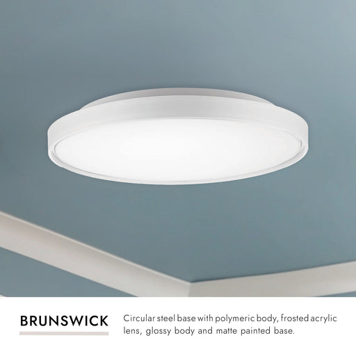 Brunswick 22" Flush Mount in Black