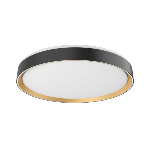 Essex 20" Flush Mount in Black/Gold