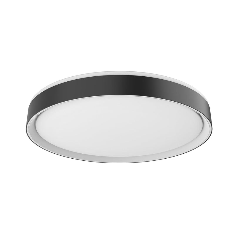Essex 20" Flush Mount in Black/White