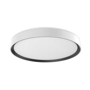 Essex 20" Flush Mount in White/Black