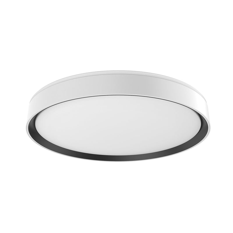 Essex 20" Flush Mount in White/Black