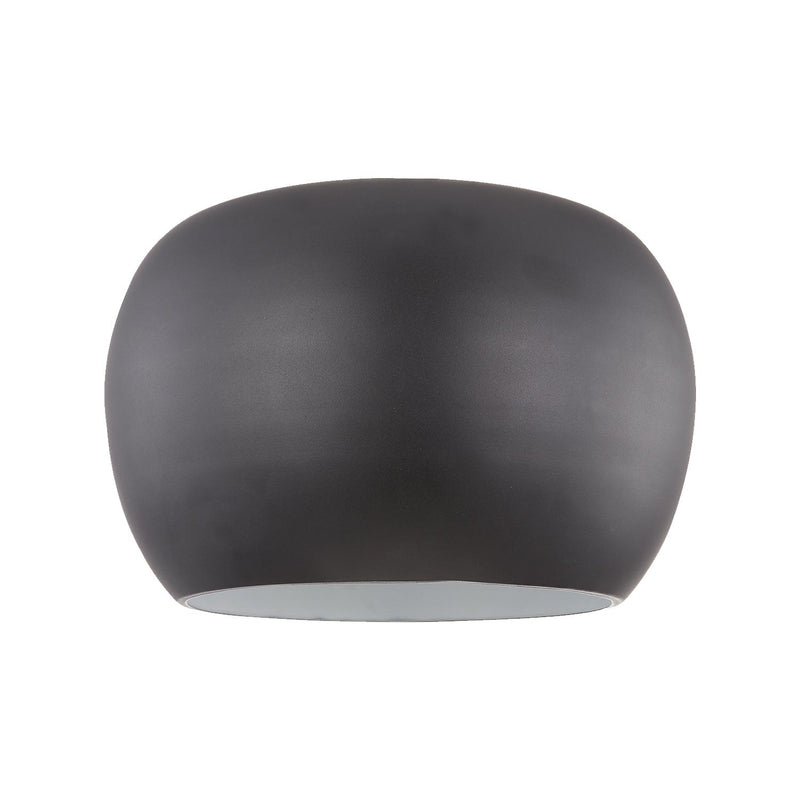 Croft 14" Flush Mount in Black/White