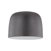 Cayne 12" Flush Mount in Black/White