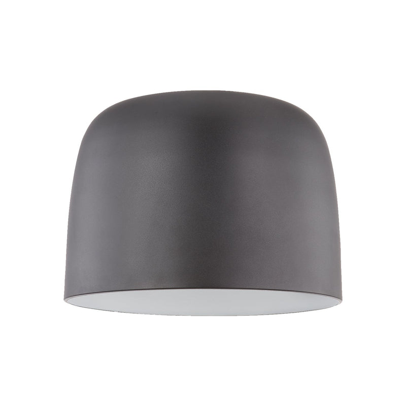 Cayne 12" Flush Mount in Black/White