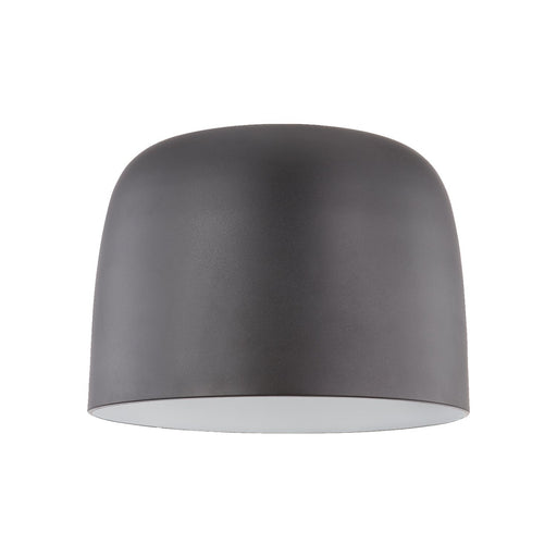 Cayne 12" Flush Mount in Black/White