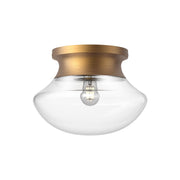 Marcel 11" Flush Mount in Aged Gold