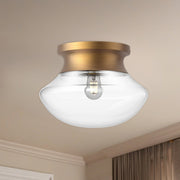 Marcel 11" Flush Mount in Aged Gold