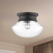 Marcel 11" Flush Mount in Matte Black