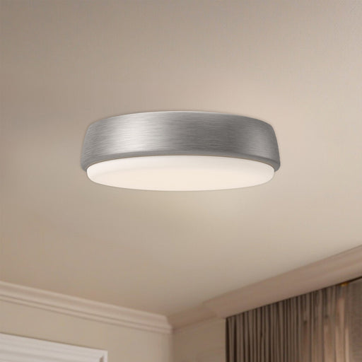 Laval 9" LED Flush Mount in Brushed Nickel