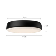 Laval 11" LED Flush Mount in Aged Gold