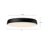 Laval 15" LED Flush Mount in Brushed Nickel