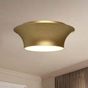 Emiko 13" Flush Mount in Brushed Gold