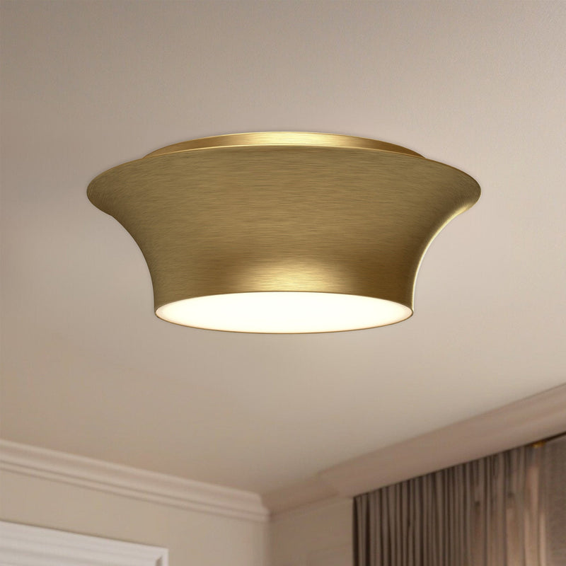 Emiko 13" Flush Mount in Brushed Gold