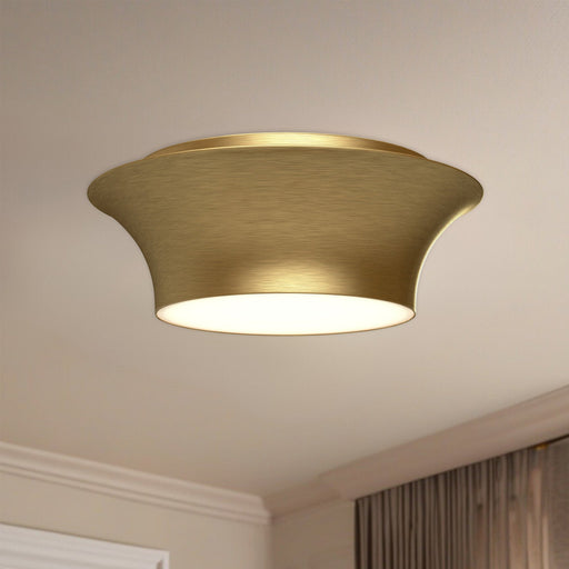 Emiko 13" Flush Mount in Brushed Gold