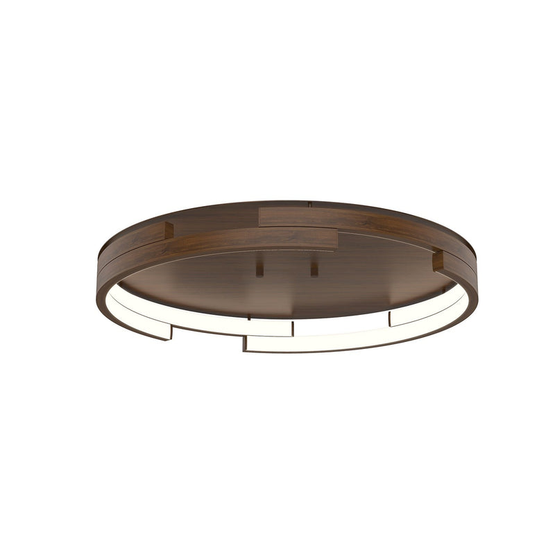 Anello Minor 19" Flush Mount in Walnut