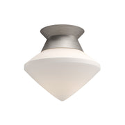 Nora 8" Flush Mount in Brushed Nickel/Opal Matte Glass