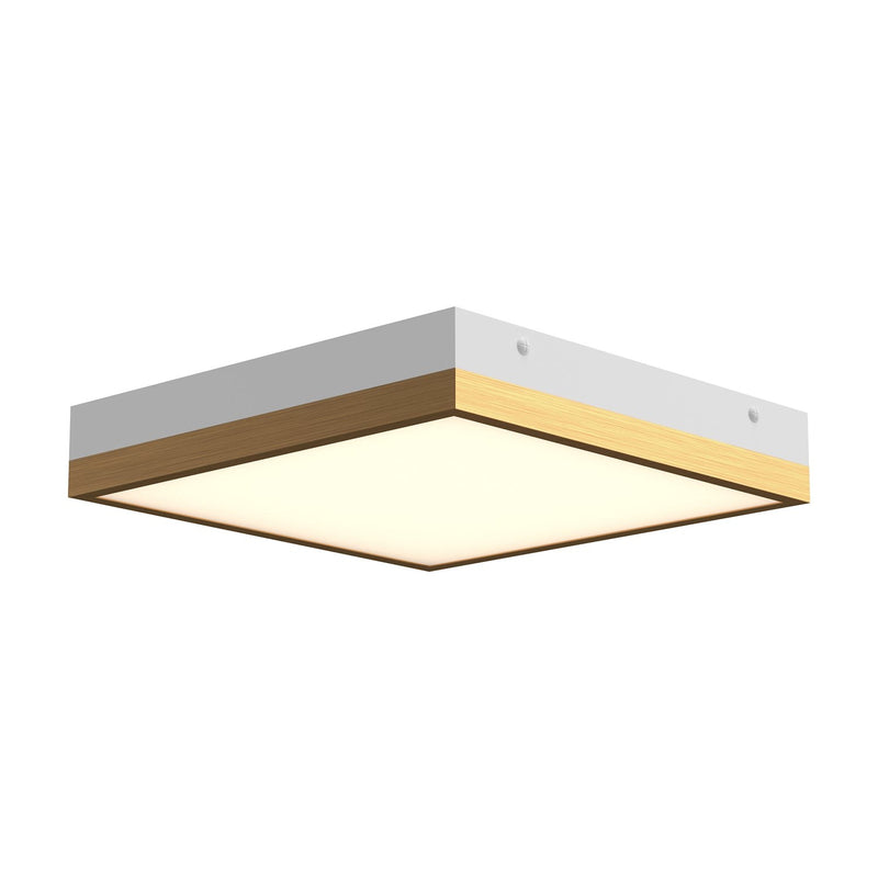 Sydney 11" Flush Mount in Aged Gold/White