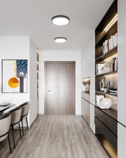 Adelaide 15" LED Flush Mount in Matte Black