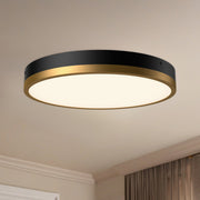 Adelaide 15" LED Flush Mount in Aged Gold/Matte Black