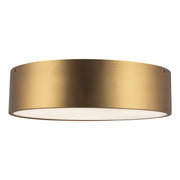 Brisbane 16" 3-Light Flush Mount in Aged Gold