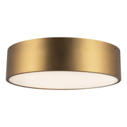 Brisbane 16" 3-Light Flush Mount in Aged Gold