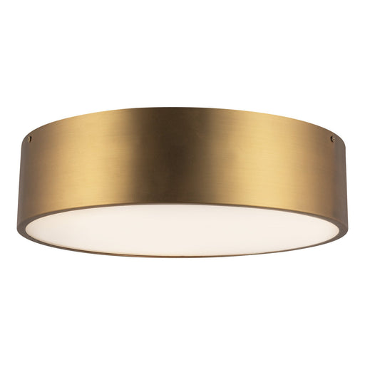 Brisbane 16" 3-Light Flush Mount in Aged Gold
