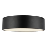 Brisbane 16" 3-Light Flush Mount in Matte Black