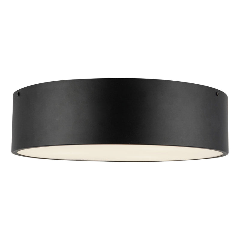 Brisbane 16" 3-Light Flush Mount in Matte Black