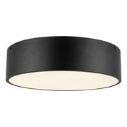 Brisbane 16" 3-Light Flush Mount in Matte Black