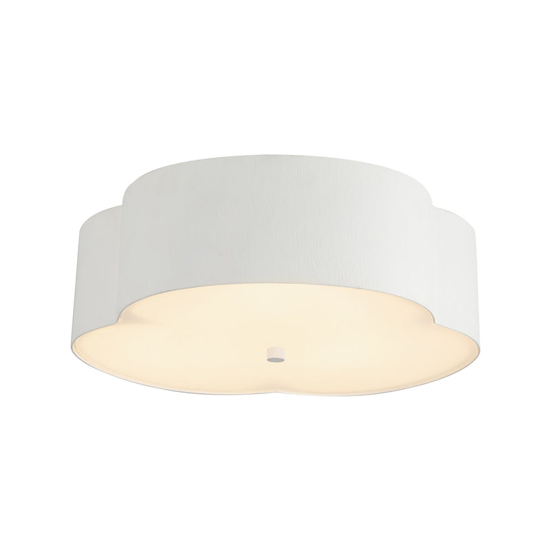 Adella 14" 3-Light Flush Mount in Antique White