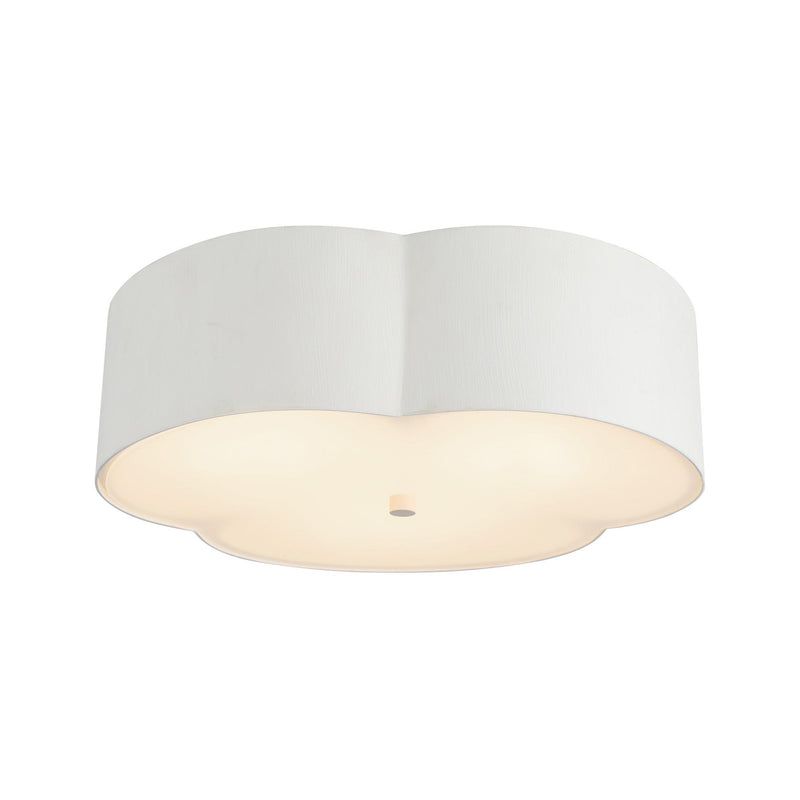 Adella 14" 3-Light Flush Mount in Antique White