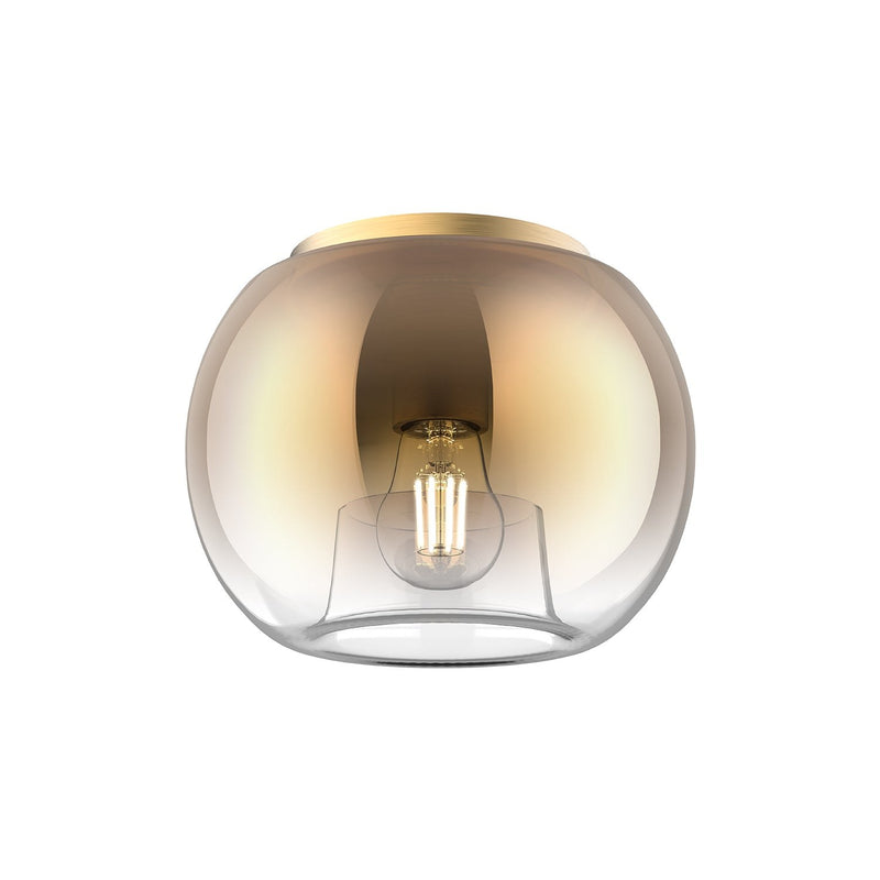 Samar 8" Flush Mount in Brushed Gold/Copper