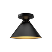 Archer 7" Flush Mount in Matte Black