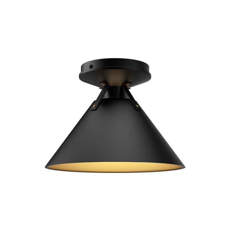 Archer 7" Flush Mount in Matte Black