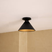 Archer 7" Flush Mount in Matte Black