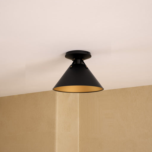 Archer 7" Flush Mount in Matte Black